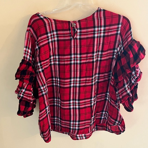 Plus Classic Plaid Shirt Size 3X, perfect Christmas picture shirt! - Picture 6 of 7